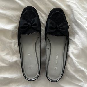 Etienne Aigner low heel slip on mules, size 9